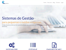 Tablet Screenshot of ideasystems.com.br